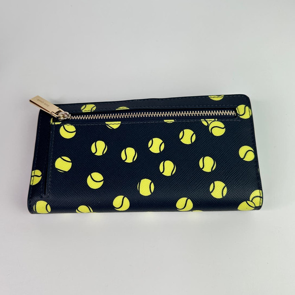 Kate Spade Tennis Toss Large Slim Bifold Wallet and - Picture 5 of 12